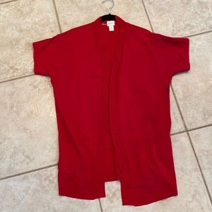 Short sleeve light weight cardigan